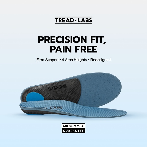 shoe insoles, orthotic inserts, arch support, foot insoles, shoe inserts, product demo, brand awareness, minimalist, trustworthy, fresh, blue, neutral